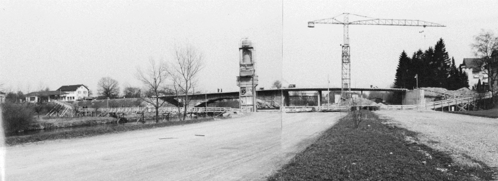Der Bau der Zollbrücke St. Margrethen - Höchst.